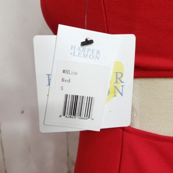 HARPER + LEMON Red Sleeveless Halter Sheath Dress - Picture 6 of 8
